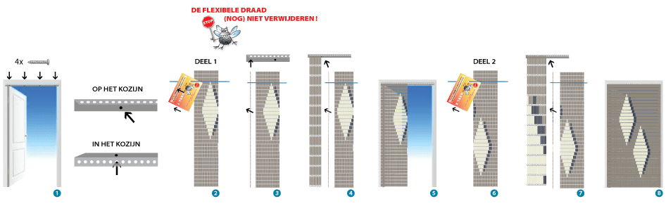 Economie Manhattan Onophoudelijk Hoe monteer en bevestig je Torresol vliegengordijnen?