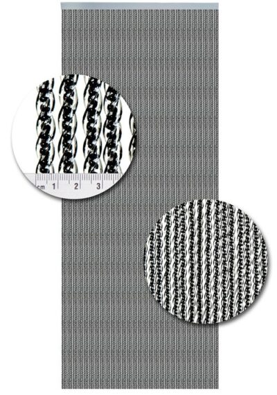 Kunststof Vliegengordijn Venetie Zwart