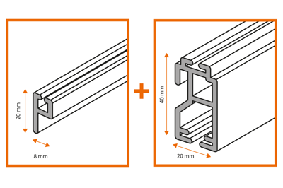 Op het kozijn - cassette wit